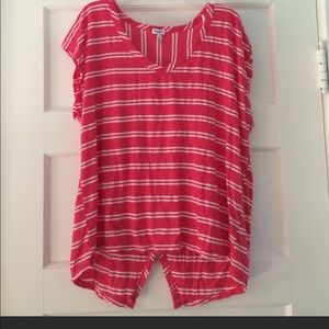 Splendid open-backed striped tee